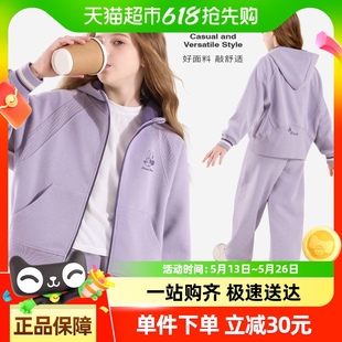 兒童運動服大童休閑衛(wèi)衣闊腿褲 迪士尼女童套裝 新款 秋童裝 2025春裝