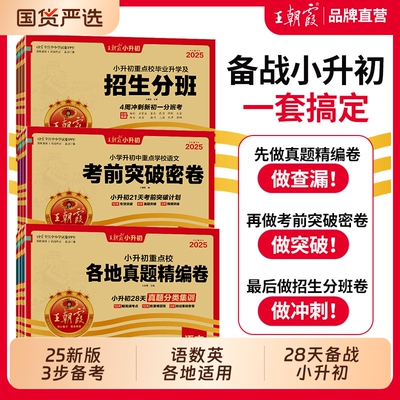 王朝霞2025小升初真题精编卷