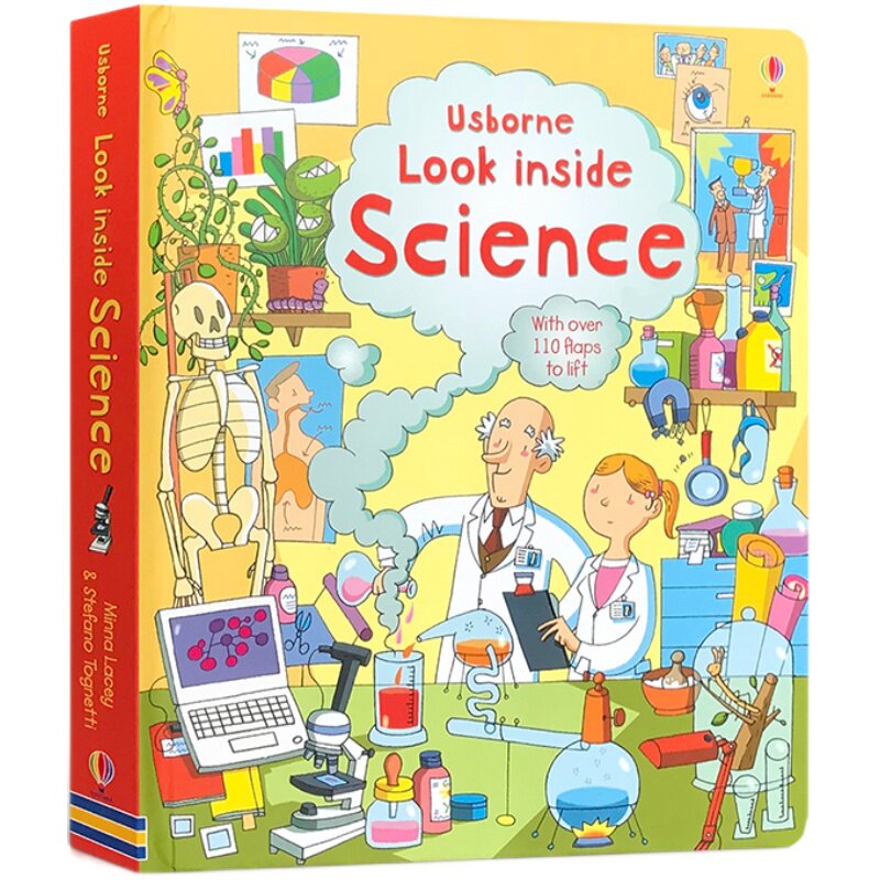 看里面低幼系列 揭秘科学 英文原版Look Inside Science 科学秘密 身体 太空 科普纸板翻翻书 低幼童书 英国Usborne