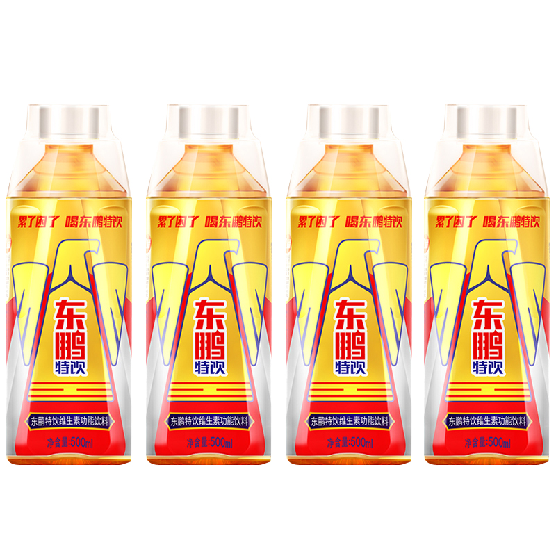 东鹏特饮维生素功能饮料500ml×4瓶整箱健身运动型牛磺酸能量饮品