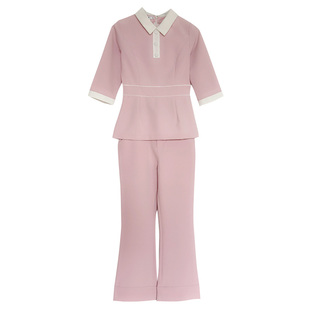 多恩口腔护士服女款分体套装春夏美容院美容师工作服养生馆技师服