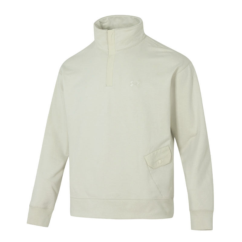 【自营】UA安德玛卫衣男装立领时尚训练运动服休闲宽松套头衫