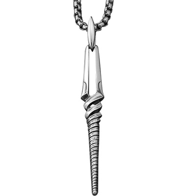 EVA周边项链纯银男挂坠银饰吊坠