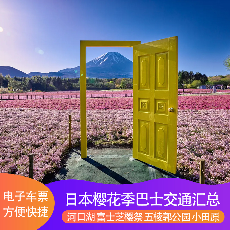 日本东京机场/新宿河口湖富士山富士急/御殿场奥特莱斯电子巴士票