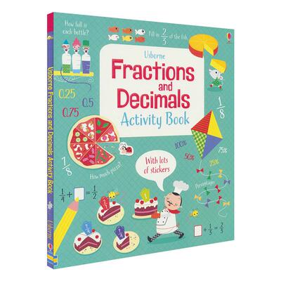 Usborne Fractions and Decimals Activity Book 分数和小数 儿童数学启蒙英语活动书 英文原版书进口图书