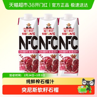 福兰农庄FARMERLAND 100%NFC石榴汁鲜榨果汁饮料纯果汁