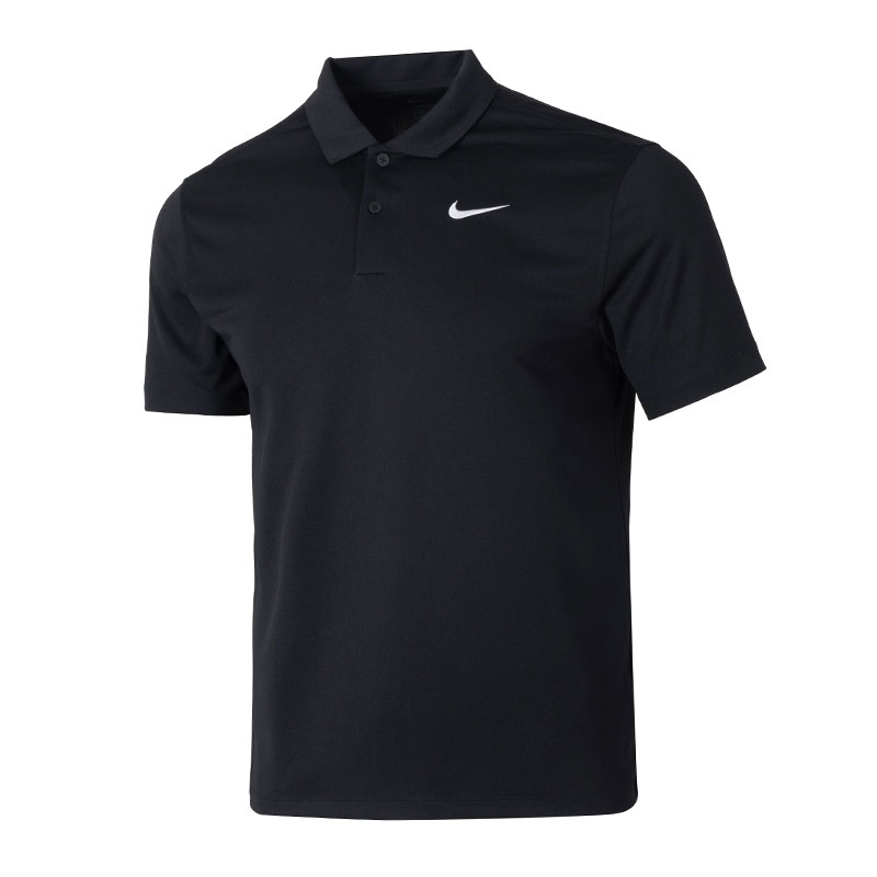 【自营】Nike耐克男黑色简约运动服户外跑步短袖T恤POLO衫DH0858