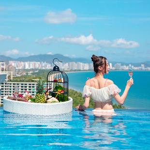 1-3晚三亚康年酒店全年可用升海景房旅游亚特兰蒂斯旅游度假