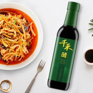 千禾醋500ml酿造家用食醋无防腐剂凉拌蘸点炒菜香醇陈酿纯粮酸爽