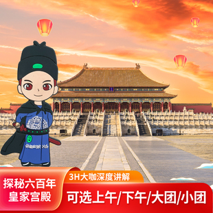 北京故宫金牌导游深度游 佩戴无线耳麦 可选大小团中英文私家团
