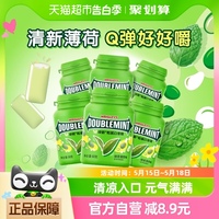 绿箭绿茶薄荷口香糖约40粒64gx6瓶办公室休闲小吃货清新零食品