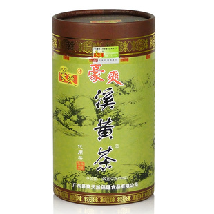 豪爽溪黄茶 绿罐装溪黄草袋泡茶 广东粤北清远特产手信连州溪黄草