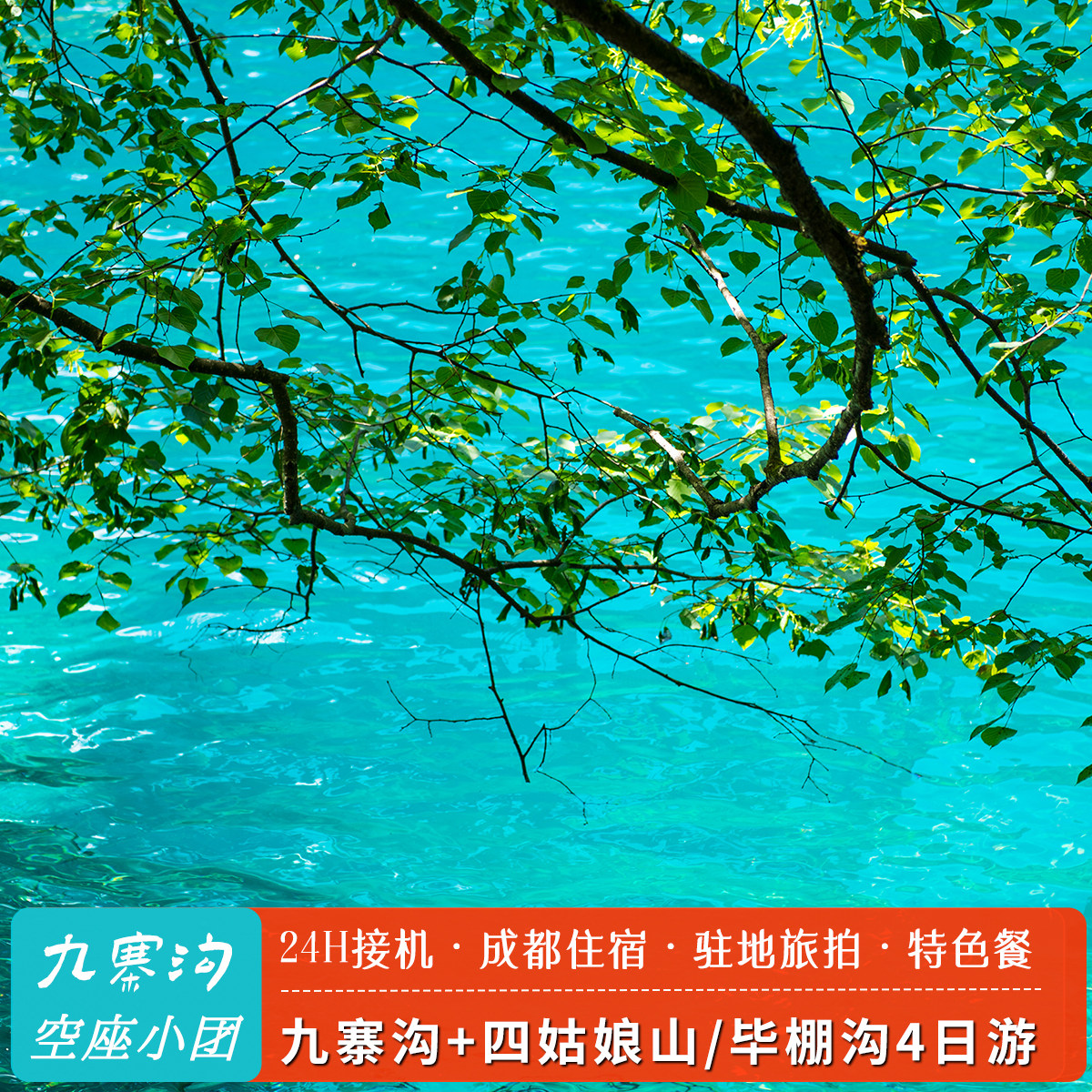 九寨四姑娘山四天纯玩小团