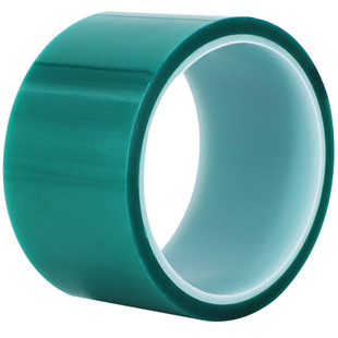 绿色PET高温胶带半透耐高温PCB线路板电镀保护膜汽车烤漆无痕遮蔽