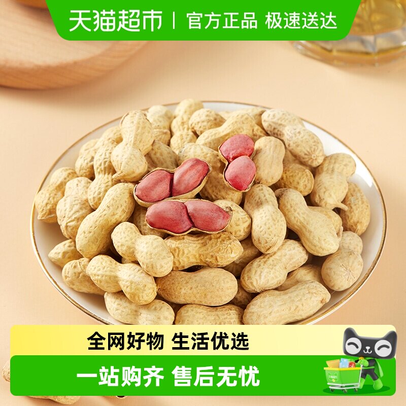 华味亨山核桃味花生坚果炒货带壳花生米零食下酒菜