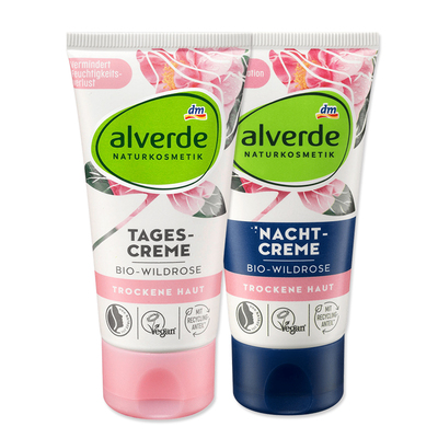 Alverde野玫瑰乳液面霜修复晚霜