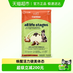 效期26.5 Canidae 卡比进口狗粮低脂低卡肥胖高龄减脂成犬粮