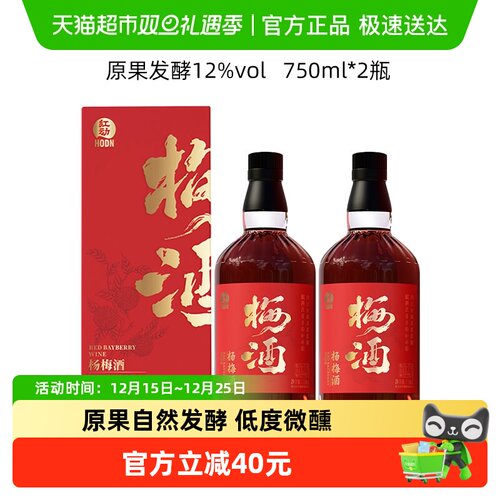红动发酵杨梅果酒低度微醺