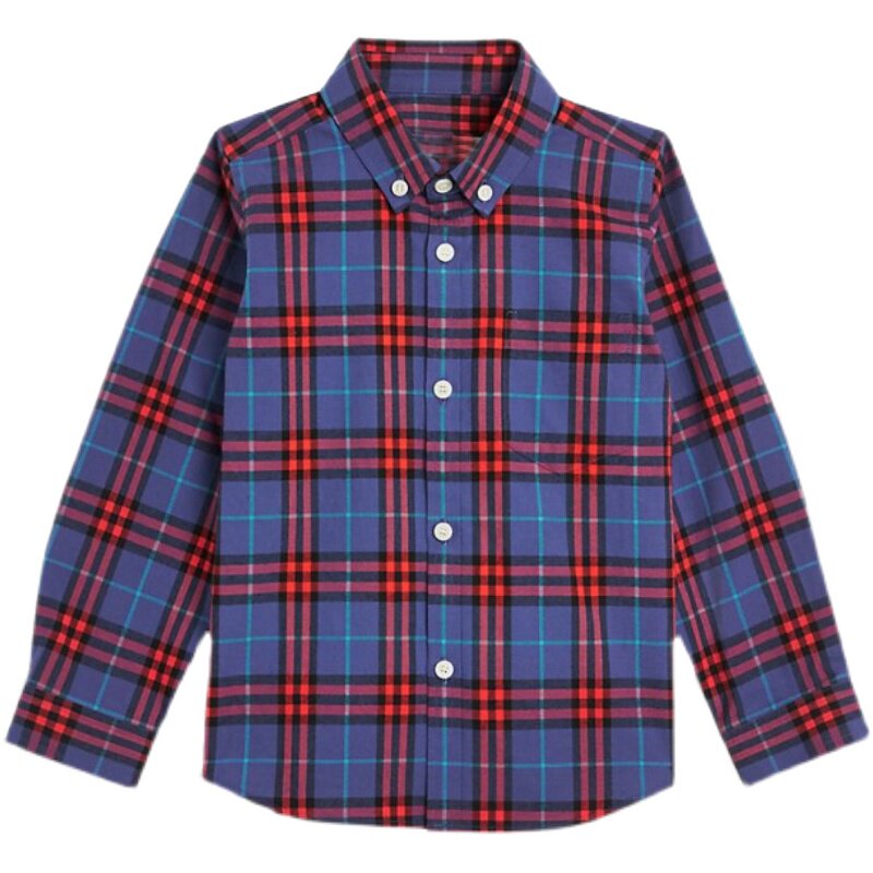 春季款儿童衬衣男女宝宝ins同款时尚上衣洋气打底衫中小童衬衫潮
