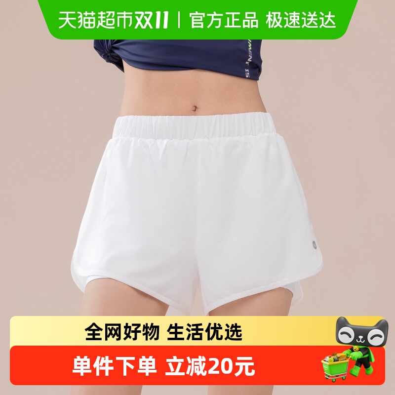 【包邮】361运动短裤女2025新款夏季防走光可外穿瑜伽假两件健身