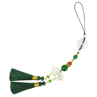 旗袍压襟挂件流苏穗子配饰平安扣吊坠新中式古风胸针国风汉服挂饰