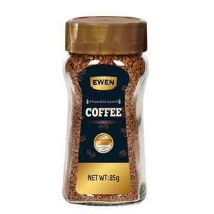 EWEN意文 优选冻干咖啡85g/罐咖啡粉新鲜研磨制作醇香黑咖啡美式