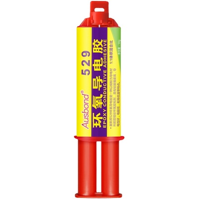 奥斯邦529耐高温环氧树脂石墨铜粉导电胶电路板触点修复粘接金属焊接速干修补剂铜浆银粉AB强力免焊导热胶水