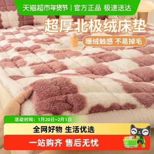 加厚保暖牛奶绒床褥软垫家用床垫子学生单人垫背防滑床护垫子冬季