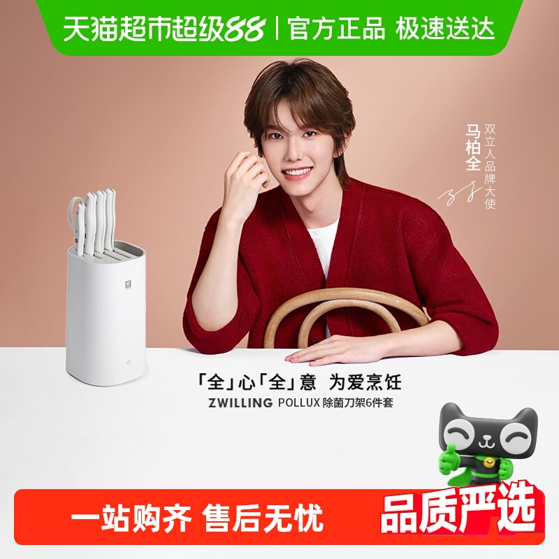 双立人除菌全套厨房刀具