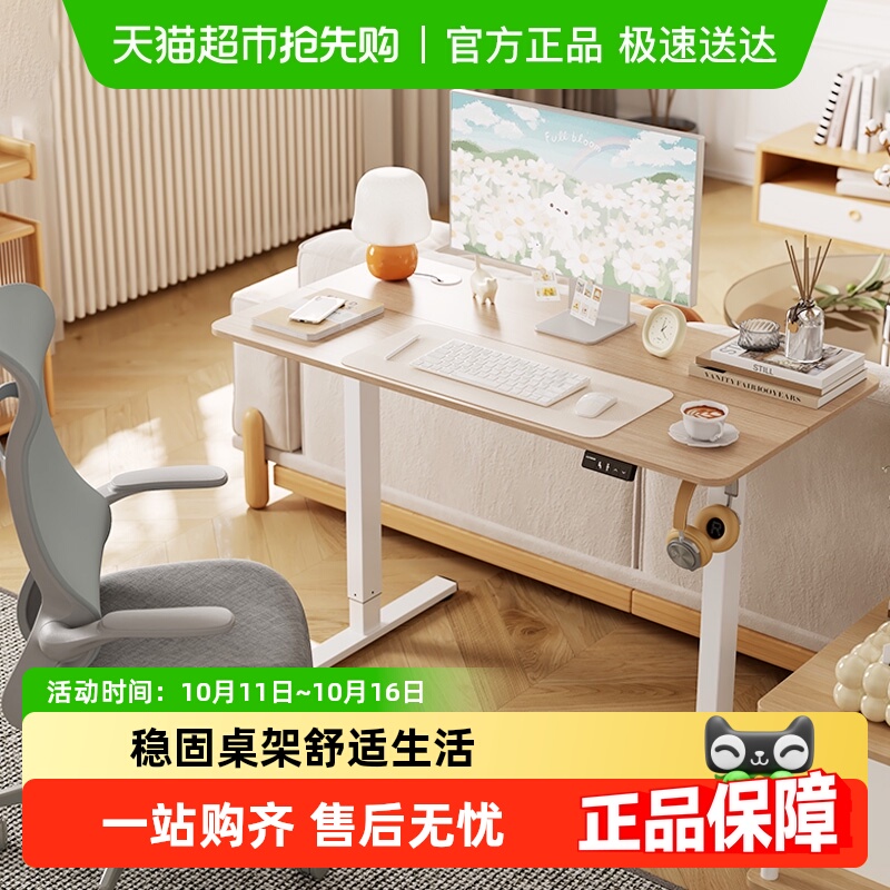 乐歌电动家用简约学习升降桌