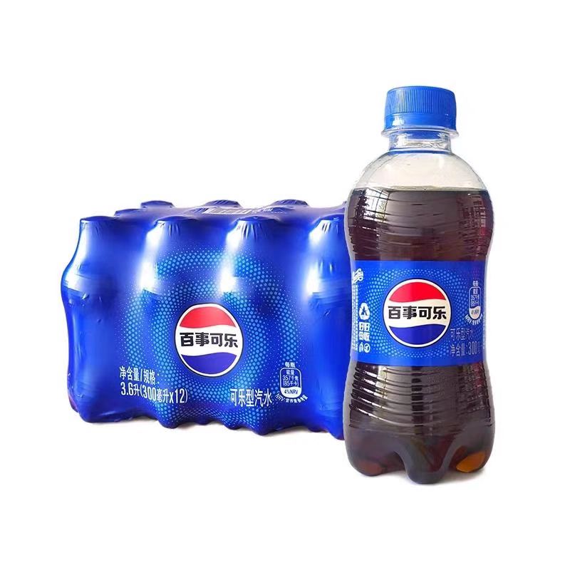 百事可乐 300ml 迷你小瓶 经典口味碳酸汽水 聚会时刻的快乐源泉