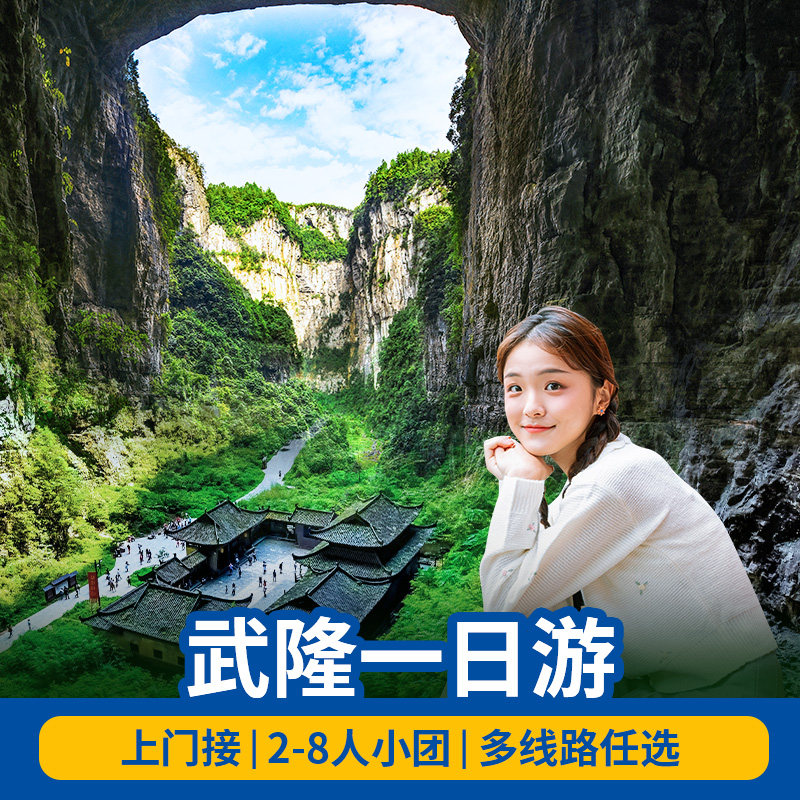 重庆武隆一日游纯玩天坑地缝仙女山乌江画廊周边游跟团游小包团