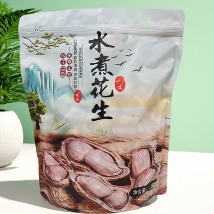 2025年新货水煮花生晒干农家水煮花生咸干白晒花生坚果零食特产