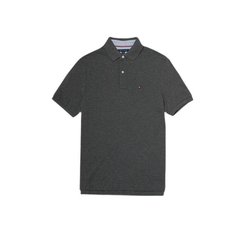 亏本清仓 TOMMY HILFIGER美版汤米百搭POLO衫男纯色商务短袖上衣