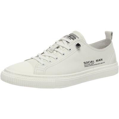 低帮板鞋百搭套脚软牛皮