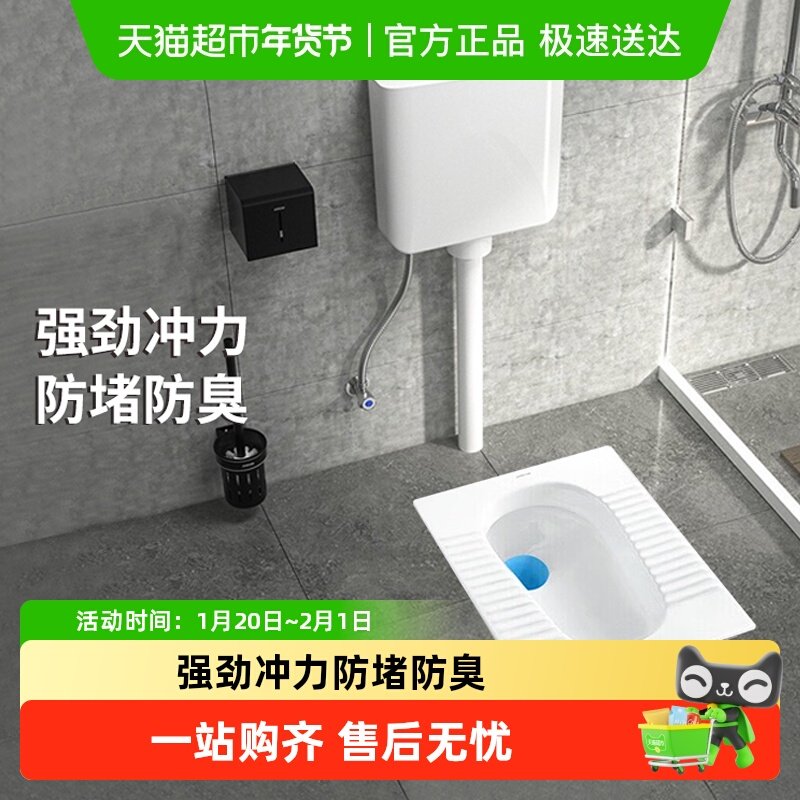 箭牌蹲便器套装防臭卫生间家用蹲坑冲水箱整套蹲厕大便器池含水箱,家装主材,蹲便器配件,淘宝优惠券,粉丝福利购,淘宝优惠卷