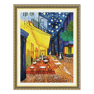 KS十字绣梵高名画系列2026新款线绣卧室欧式满绣咖啡馆手工自己绣