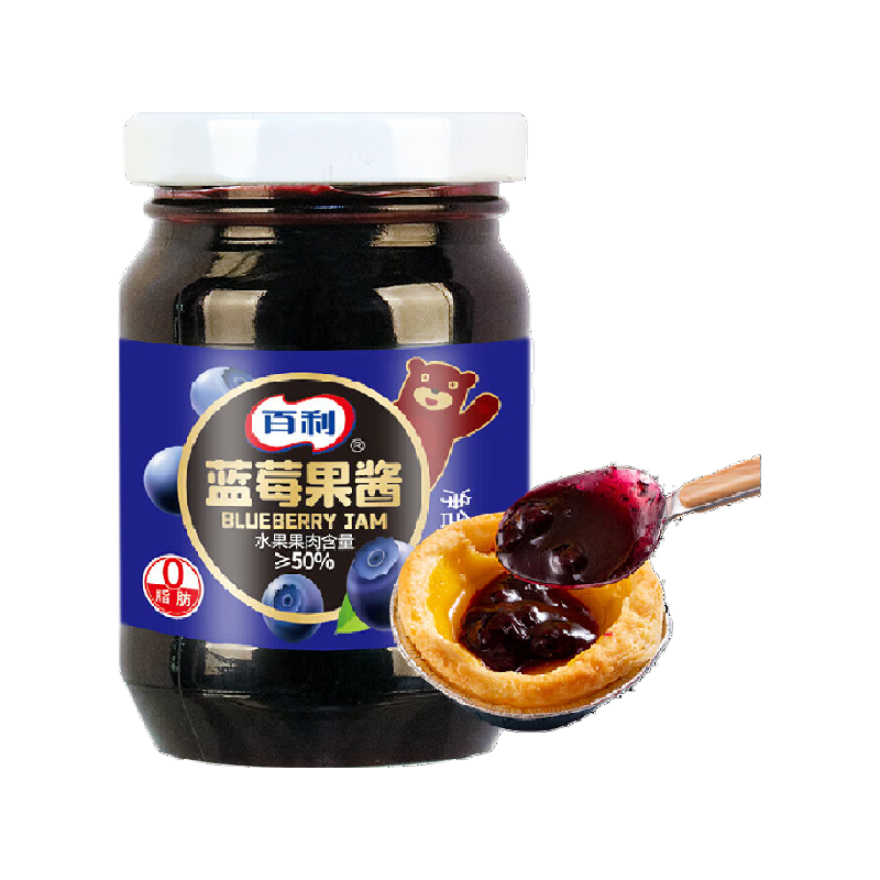 百利蓝莓果酱涂抹面包土司早餐奶茶蛋糕夹馅料烘焙原料,粮油调味/速食/干货/烘焙,果酱/鲜花酱/甜味酱,淘宝优惠券,粉丝福利购,淘宝优惠卷