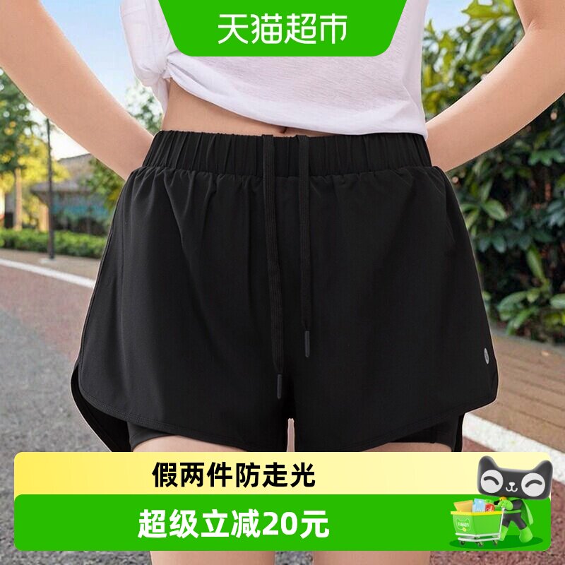 361°女运动短裤A字裤型松紧腰头图片