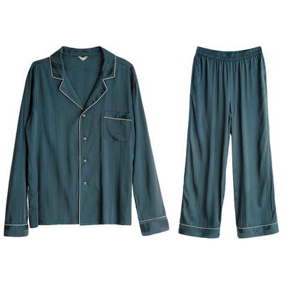 noirtease男士大码宽松丝质睡衣