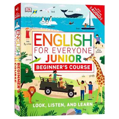 DK人人学英语 英文原版 DK English for Everyone Junior 少儿初级英语 初级课程 儿童亲子英语学习用书 英文版进口原版书籍