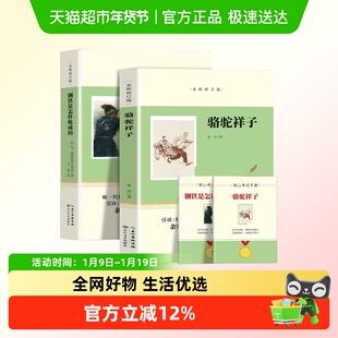 骆驼祥子钢铁是怎样炼成的七年级课外阅读书籍世界经典名著