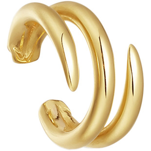 Missoma金色爪形耳骨夹简约气质复古镀18k金无耳洞单只耳饰礼物女