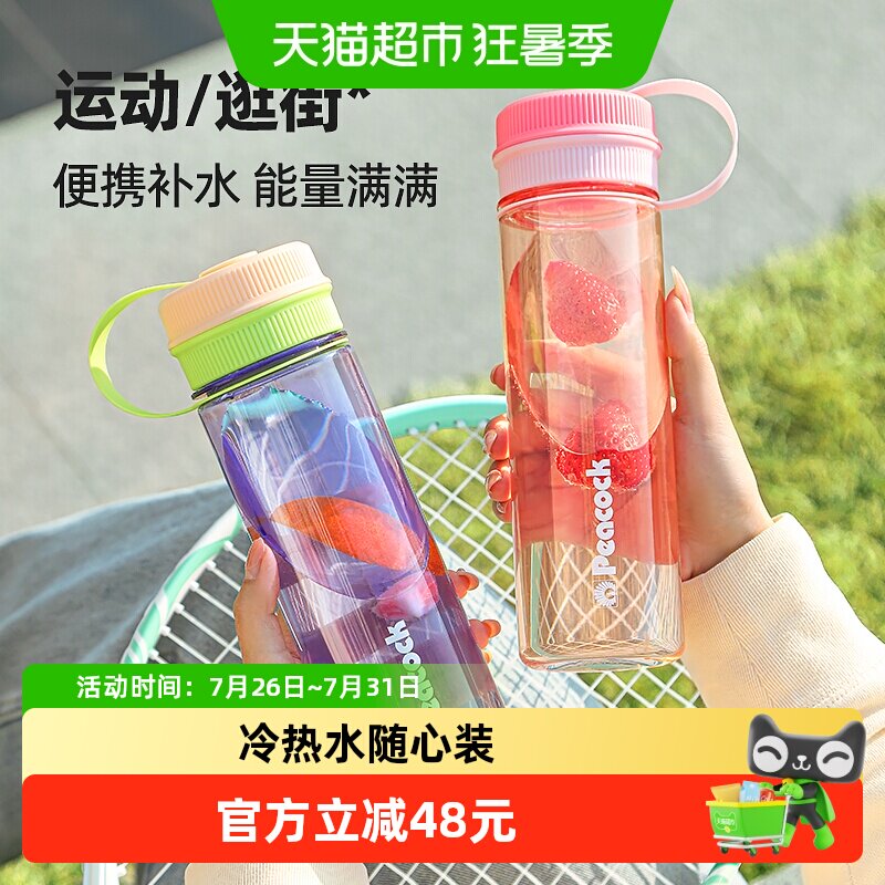 peacock孔雀Tritan水杯随身杯