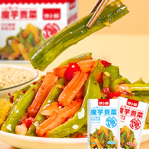 爆款！香脆魔芋贡菜脆爽香辣下饭菜宿舍解馋素食小零食开胃零食