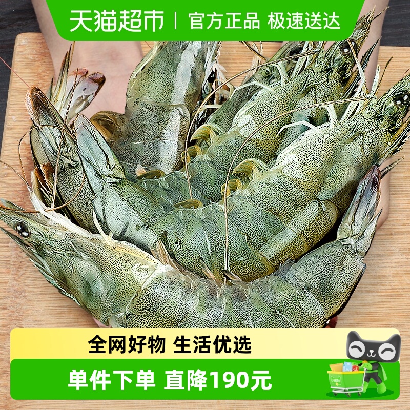 北海湾鲜活速冻超大基围虾海鲜