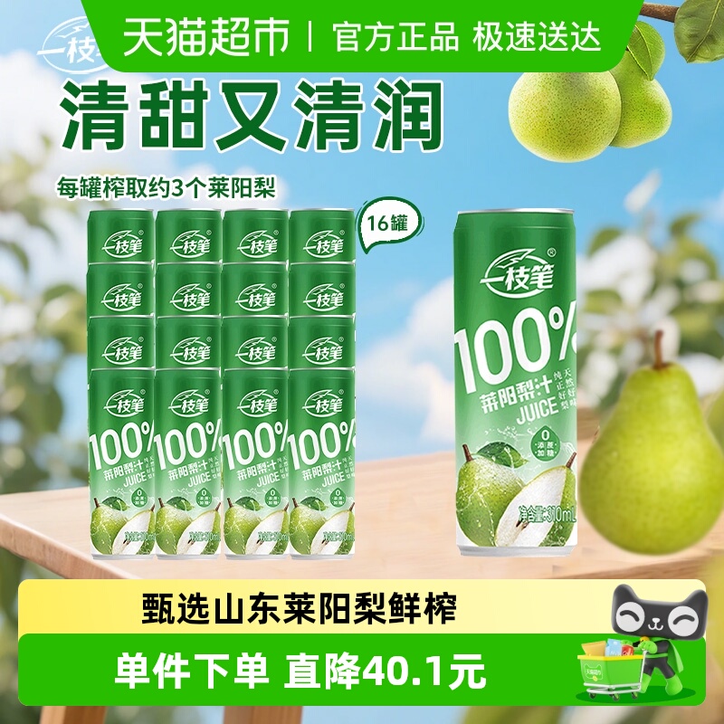 一枝笔莱阳梨汁310ml×16罐
