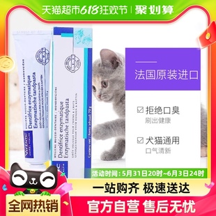 维克牙膏猫咪牙刷狗狗牙刷牙膏套装 牙结石除口臭宠物牙膏可食用