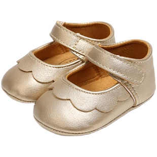 春季新款宝宝鞋学步鞋软底婴儿鞋女宝公主鞋小皮鞋0-1岁防滑