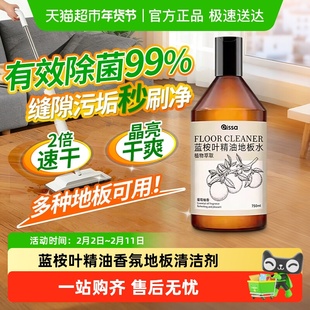 蓝桉叶地板清洁剂精油香氛木地板瓷砖洗地机去污渍专用清洁液